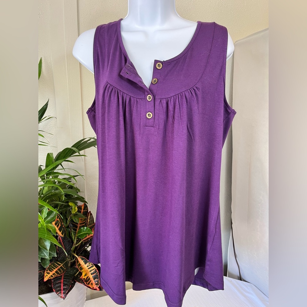 Sold…NWT Purple Sleeveless Summer Top